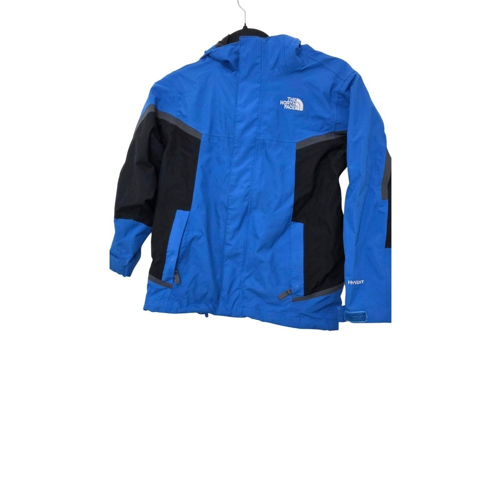 The North‎ Face Boy HyVent Waterproof Jacket Blue & Black Size S